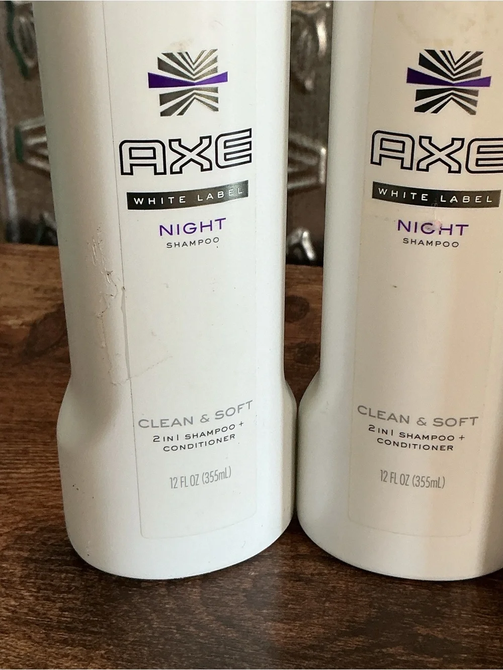 Lot of 3 AXE White Label Night Clean & Soft Shampoo Conditioner New